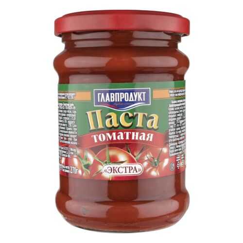 Паста томатная Главпродукт экстра 270 г в ВкусВилл