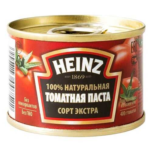 Паста томатная Heinz натуральная экстра 70 г в ВкусВилл