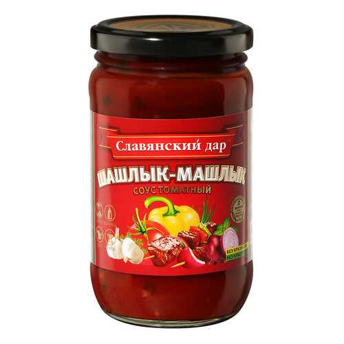 Соус Славянский дар томатный Шашлык-машлык 360г в ВкусВилл