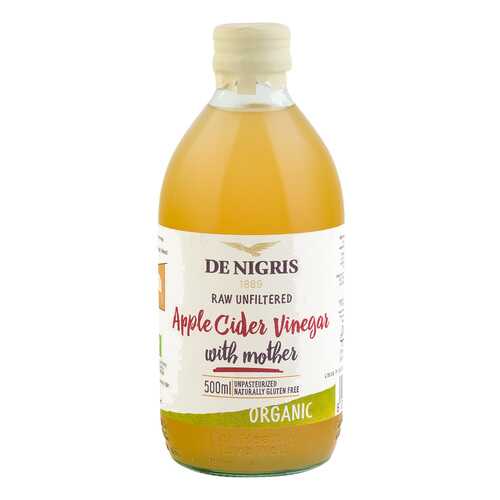 Уксус De Nigris Organic яблочный нефильтрованный 500 мл в ВкусВилл