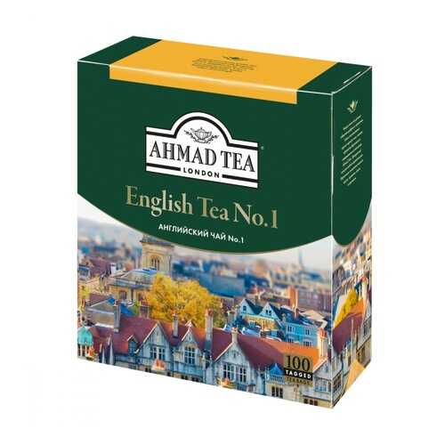 Чай Ahmad English Tea №1, черный с бергамотом, 100 пакетиков в ВкусВилл