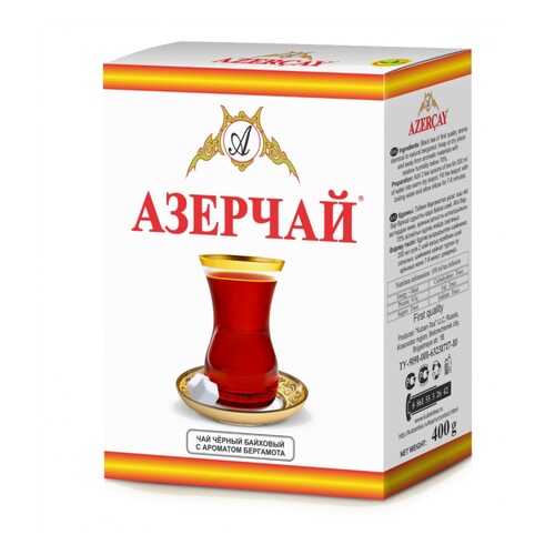 Чай Азерчай чёрный байховый с ароматом бергамота, 400 гр в ВкусВилл