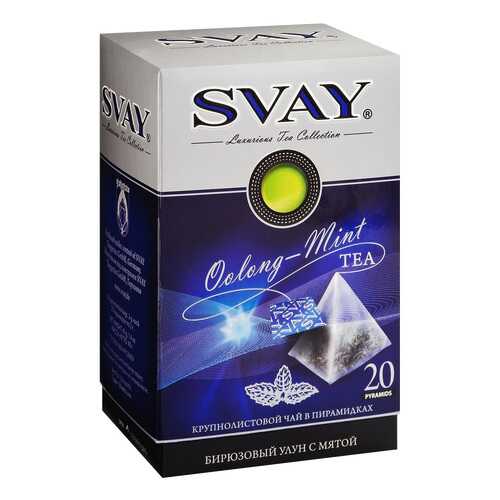 Чай бирюзовый Svay oolong–mint улун с мятой 20 пакетиков в ВкусВилл