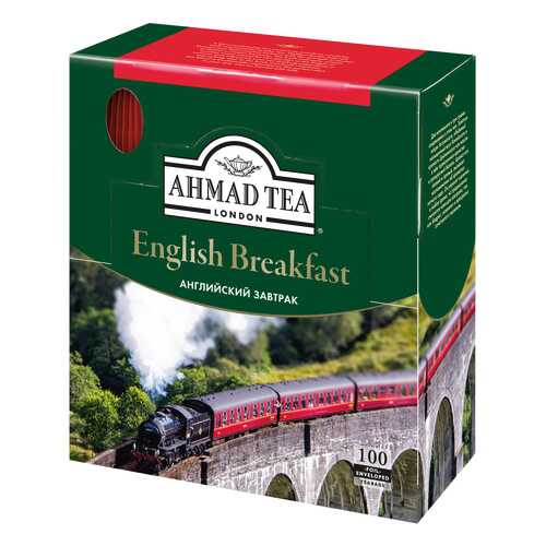 Чай черный Ahmad Tea english breakfast 100 пакетиков в ВкусВилл