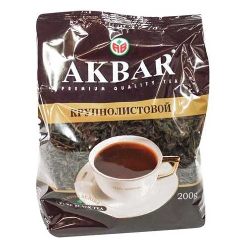 Чай черный Akbar байховый крупнолистовой классическая серия 200 г в ВкусВилл