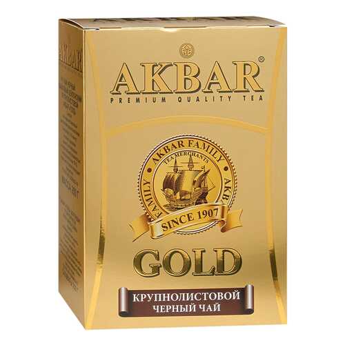 Чай черный Akbar gold крупнолистовой 250 г в ВкусВилл