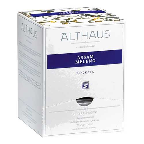 Чай черный ALTHAUS Ассам Меленг в пирамидках 15х2 75г Германия в ВкусВилл