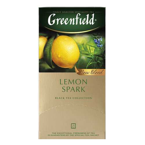 Чай черный Greenfield Lemon Spark 25 пакетиков в ВкусВилл