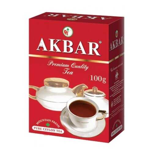 Чай черный листовой Akbar red&white 100 г в ВкусВилл