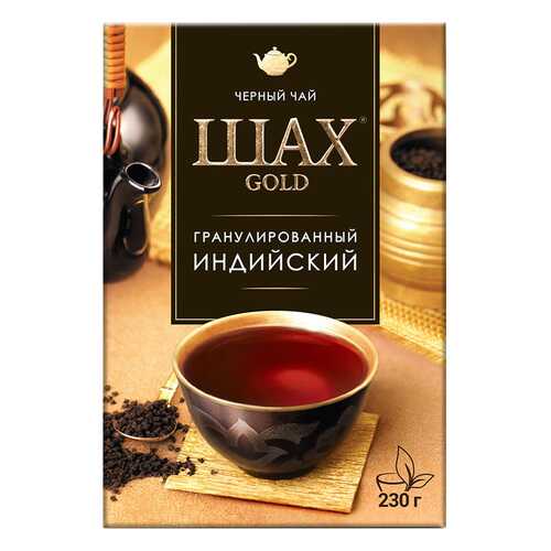 Чай черный листовой гранулированный Шах Gold Индийский 230 г в ВкусВилл