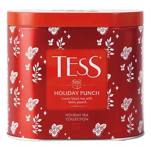 Чай черный листовой Tess Holiday Punch 100 г в ВкусВилл