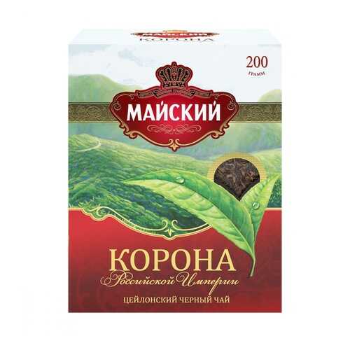 Чай черный Майский корона Российской Империи листовой 200 г в ВкусВилл