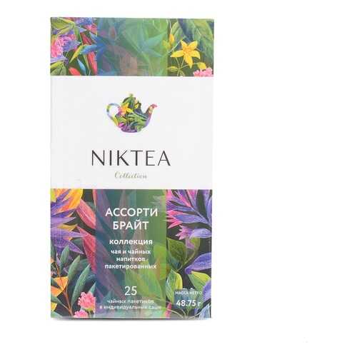 Чай черный Niktea Assorti Bright Ассорти 25 х 2 г к/к Россия в ВкусВилл