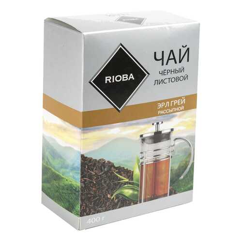 Чай черный Rioba эрл грей листовой с добавками рассыпной крупный 400 г в ВкусВилл