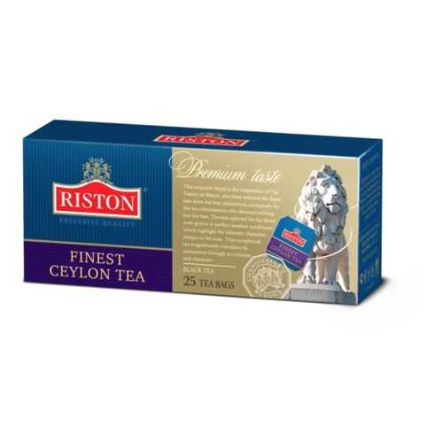Чай черный Riston finest ceylon tea 25 пакетиков в ВкусВилл