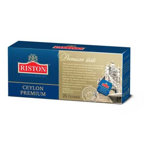 Чай черный Riston сeylon зremium 25 пакетиков в ВкусВилл
