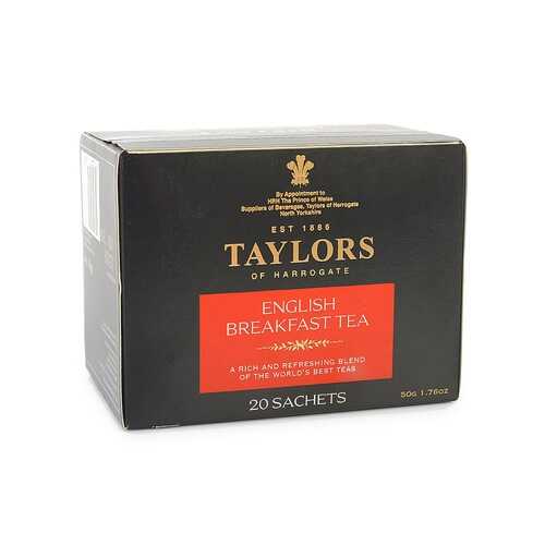 Чай черный Taylors of Harrogate Английский завтрак 20*2.5 г в ВкусВилл