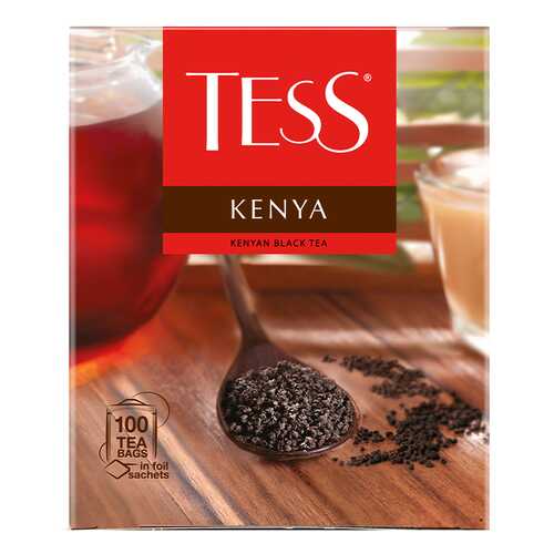 Чай черный Tess Kenya 100 пакетиков в ВкусВилл