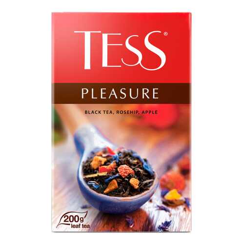 Чай черный Tess pleasure с шиповником и яблоком 200 г в ВкусВилл
