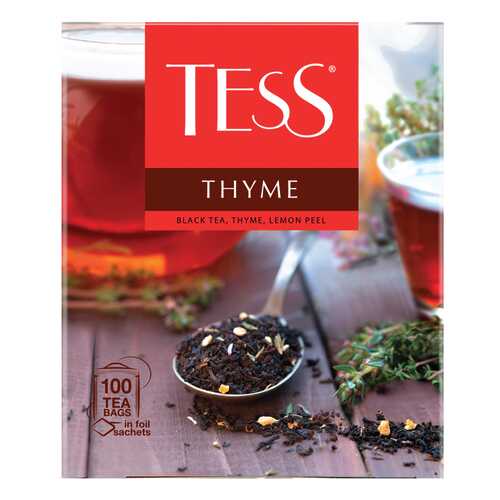Чай черный Tess Thyme 100 пакетиков в ВкусВилл