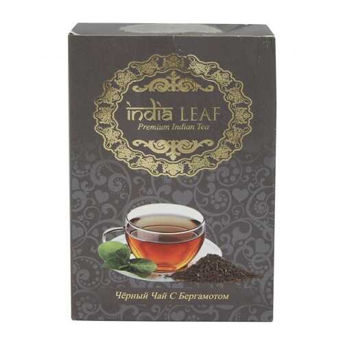Чай India leaf Чёрный с бергамотом, среднелистовой с добавками, 100 гр в ВкусВилл