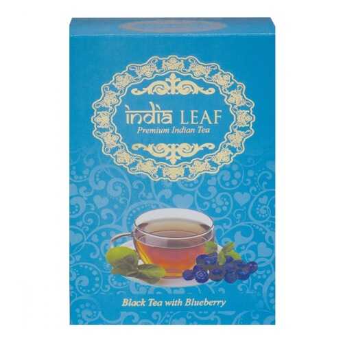 Чай India leaf С черникой, черный среднелистовой с добавками, 100 гр в ВкусВилл