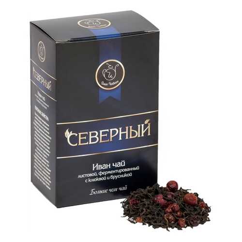 Чай Иван Чайкин Северный. Иван-чай с ягодами клюквы и брусники, крупнолистовой, 50 гр в ВкусВилл