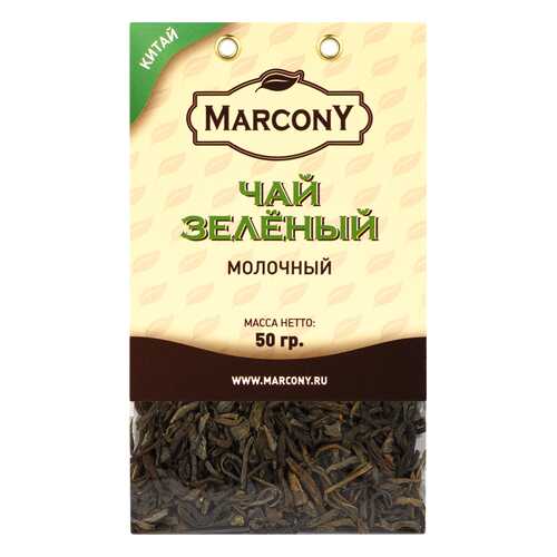 Чай Marcony зеленый молочный 50 г в ВкусВилл
