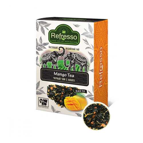 Чай Refresso Mango Tea, черный крупнолистовой, с добавками, 250 гр в ВкусВилл