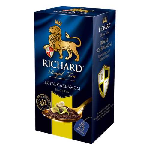 Чай Richard Royal Cardamom черный с добавками 25 пакетиков в ВкусВилл