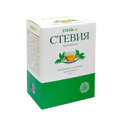 Чай Stevia.ru Стевия, листовая измельченная, 50 гр в ВкусВилл
