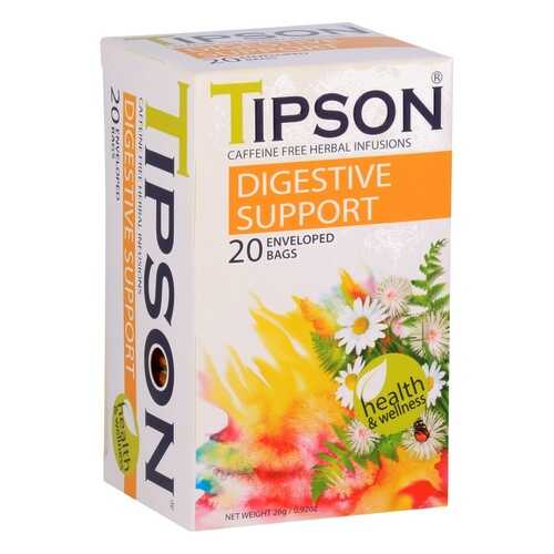 Чай Tipson Degestive support, травяной, 20 пакетиков в ВкусВилл