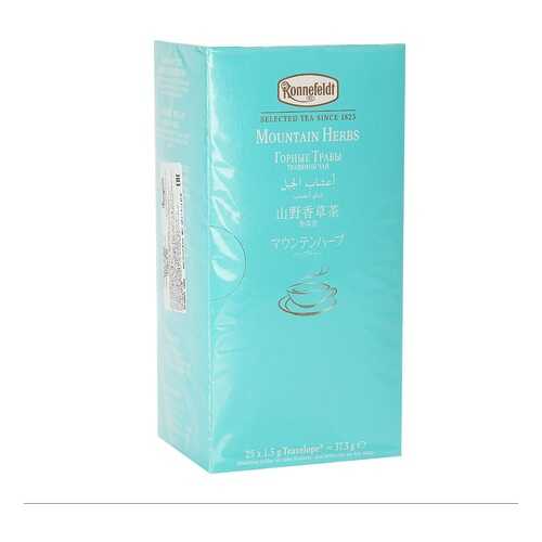 Чай травяной Ronnefeldt Teavelope Горные травы 25 х 1.5 г Республика Сербия в ВкусВилл