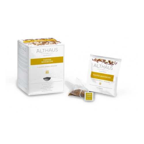 Чай травяной в пирамидках Althaus Toffee Rooibush Тоффи Ройбуш 15*2.75 г в ВкусВилл