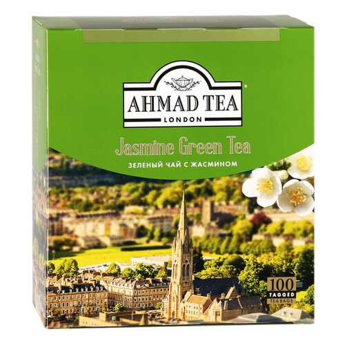 Чай зеленый Ahmad Tea с жасмином 100 пак в ВкусВилл