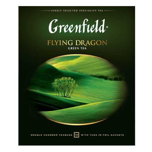 Чай зеленый Greenfield Flying Dragon 100 пакетиков в ВкусВилл