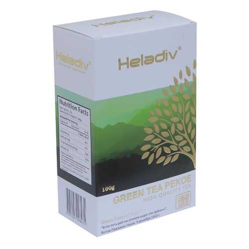 Чай зеленый листовой Heladiv green tea 100 г в ВкусВилл