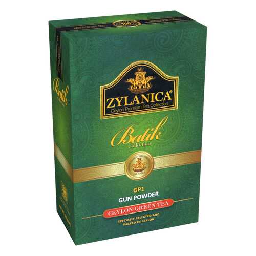 Чай зеленый листовой Zylanica batik design 100 г в ВкусВилл