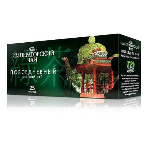 Чай зеленый мелкий повседневный пакетированный 25*1.7 г в ВкусВилл