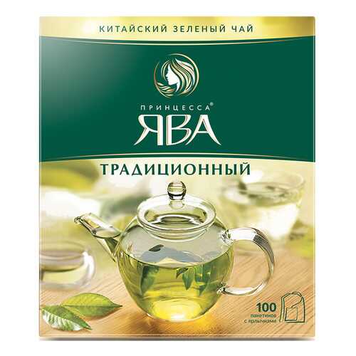 Чай зеленый Принцесса Ява Традиционный 100 пакетиков в ВкусВилл