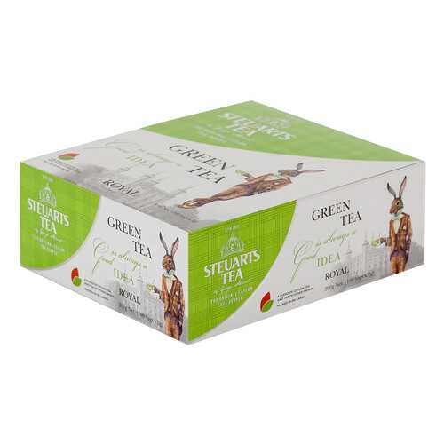 Чай зеленый Steuarts green tea royal 100 пакетиков в ВкусВилл
