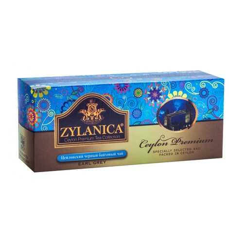 Чай Zylanica Ceylon Premium черный байховый с бергамотом 25 пакетиков в ВкусВилл