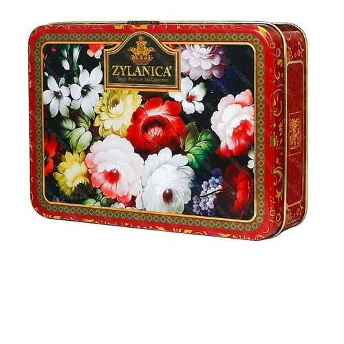 Чай Zylanica Red Super Pekoe шкатулка с цветами черный листовой 100 г в ВкусВилл