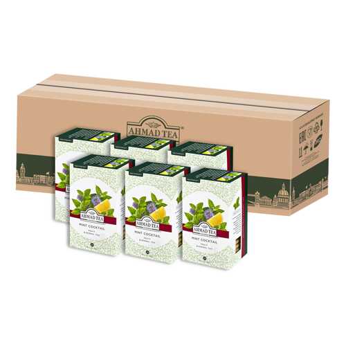 Травяной чай Ahmad Tea с мятой и лимоном Минт коктэйль, в пакетиках 20х1,5г - 6 штук в ВкусВилл
