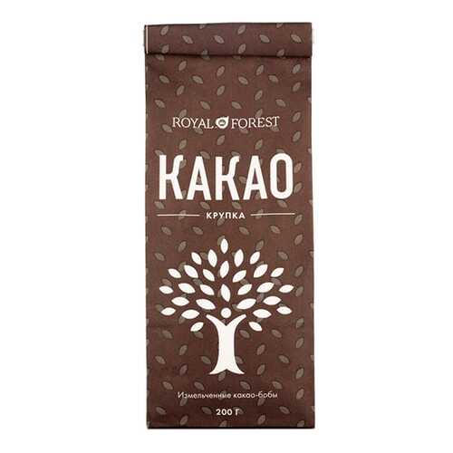 Какао-крупка Royal Forest натуральная слабо обжаренная 200 г в ВкусВилл