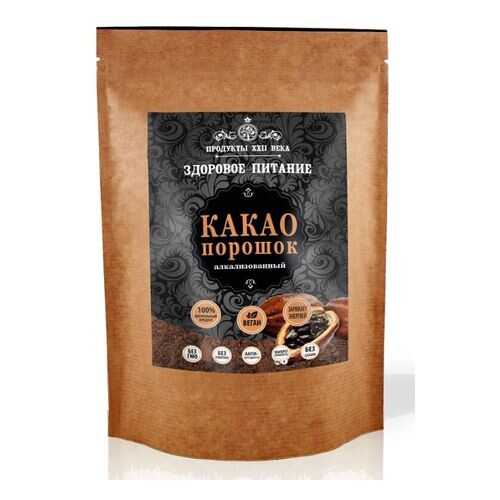 Какао порошок Продукты XXII века алкализованный 400 г в ВкусВилл