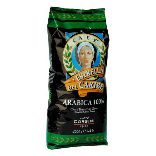 Кофе Caffe Corsini Estrella Del Caribe в зернах 1000 г в ВкусВилл