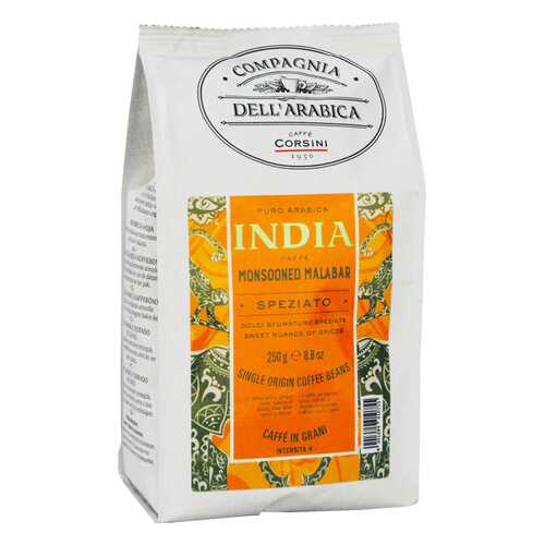 Кофе Compagnia DellArabica India Monsooned Malabar в зёрнах 250 г в ВкусВилл