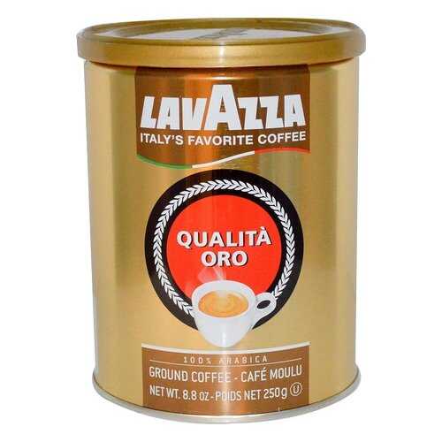 Кофе Lavazza Qualita Oro молотый в жестяной банке 250 г в ВкусВилл