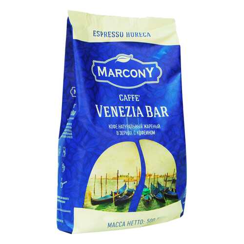 Кофе Marcony Venezia Bar в зёрнах 500 г в ВкусВилл